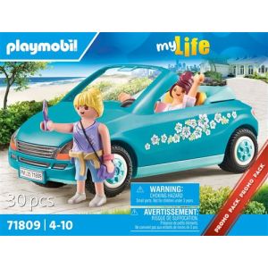 Image : Playmobil Promo Pack 71809 Cabriolet  jeunes filles et accessoires - My Life