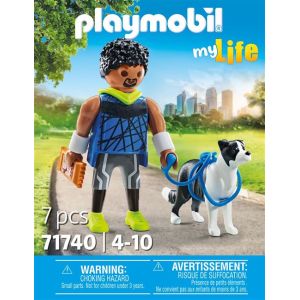 Image : Playmobil 71740 Homme sportif avec Border Collie - My Life