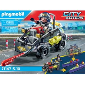 Image : Playmobil 71147 Quad transformable de bandit - City Action