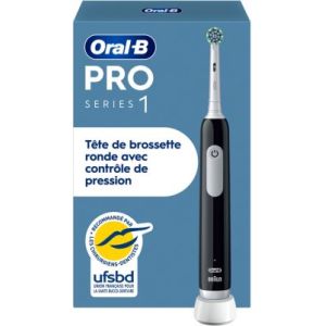 Image : ORAL-B Pro 1 Noire Cross Action - Brosse à dents électrique