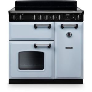 Image : FALCON NGC TAB IND 90 CM BLEU PASTEL CHROME - Piano de cuisson induction