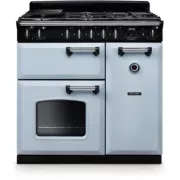 FALCON NGC TAB GAZ 90 CM BLEU PASTEL CHROME - Piano de cuisson gaz
