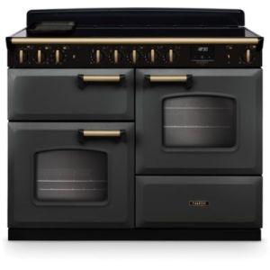 Image : FALCON NGC TAB IND 110 CM ARDOISE LAITON ANTIQUE - Piano de cuisson induction