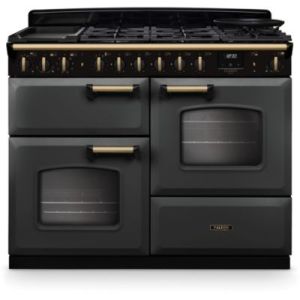 Image : FALCON NGC TAB MIX 110 CM ARDOISE LAITON ANTIQUE - Piano de cuisson mixte