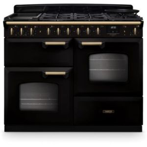 Image : FALCON NGC TAB MIX 110 CM NOIR LAITON ANTIQUE - Piano de cuisson mixte