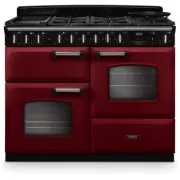 FALCON NGC TAB MIX 110 CM BORDEAUX CHROME - Piano de cuisson mixte