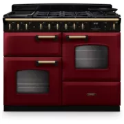 FALCON NGC TAB MIX 110 CM BORDEAUX LAITON ANTIQUE - Piano de cuisson mixte