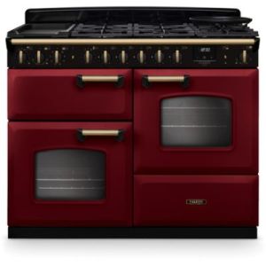Image : FALCON NGC TAB MIX 110 CM BORDEAUX LAITON ANTIQUE - Piano de cuisson mixte