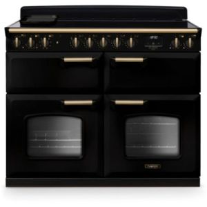 Image : FALCON NGC TAB IND 110 CM NOIR LAITON ANTIQUE - Piano de cuisson induction