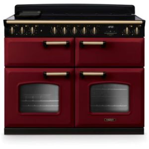 Image : FALCON NGC TAB IND 110 CM BORDEAUX LAITON - Piano de cuisson induction