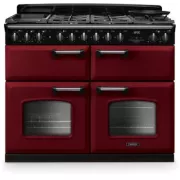 FALCON NGC TAB MIX 110 CM BORDEAUX CHROME - Piano de cuisson mixte