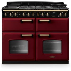 Image : FALCON NGC TAB MIX 110 CM BORDEAUX LAITON ANTIQUE - Piano de cuisson mixte