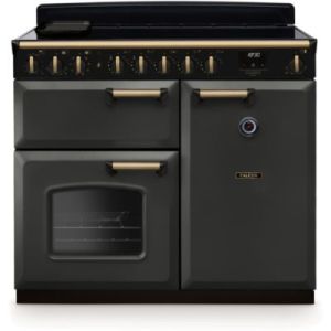 Image : FALCON NGC TAB IND 100 CM ARDOISE LAITON ANTIQUE - Piano de cuisson induction