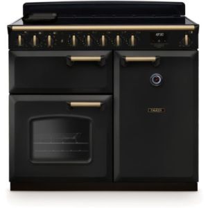 Image : FALCON NGC TAB IND 100 CM CHARBON LAITON ANTIQUE - Piano de cuisson induction