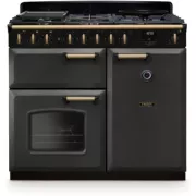 FALCON NGC TAB GAZ 100 CM ARDOISE LAITON ANTIQUE - Piano de cuisson gaz