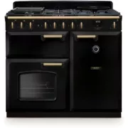 FALCON NGC TAB GAZ 100 CM NOIR LAITON ANTIQUE - Piano de cuisson gaz
