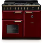 FALCON NGC TAB GAZ 100 CM BORDEAUX LAITON - Piano de cuisson gaz