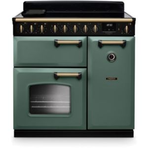Image : FALCON NGC TAB IND 90 CM VERT MINERAL LAITON - Piano de cuisson induction