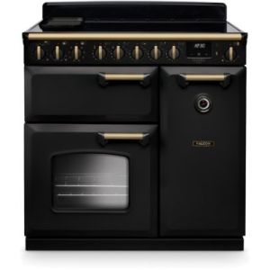 Image : FALCON NGC TAB IND 90 CM CHARBON LAITON ANTIQUE - Piano de cuisson induction