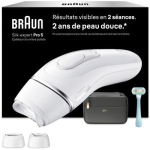 Image : BRAUN IPL PL5234 - Epilateur lumière pulsée 2 têtes