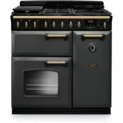 FALCON NGC TAB GAZ 90 CM ARDOISE LAITON ANTIQUE - Piano de cuisson gaz