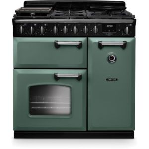 Image : FALCON NGC TAB GAZ 90 CM VERT MINERAL CHROME - Piano de cuisson gaz