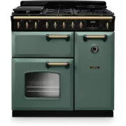 FALCON NGC TAB GAZ 90 CM VERT MINERAL LAITON - Piano de cuisson gaz