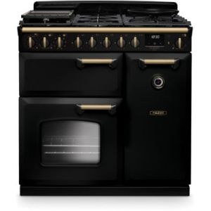 Image : FALCON NGC TAB GAZ 90 CM CHARBON LAITON - Piano de cuisson gaz