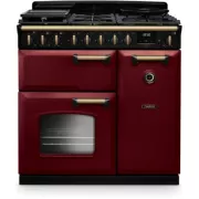FALCON NGC TAB GAZ 90 CM BORDEAUX LAITON - Piano de cuisson gaz