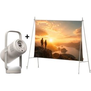 Image : XGIMI Vibe One + écran de projection nomade - Vidéoprojecteur portable