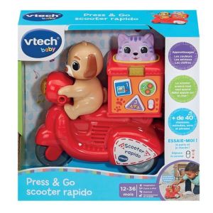 Image : Vtech Baby Press & Go Scooter Rapido - Jouet musical d'éveil