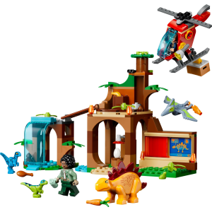 Image : LEGO 77981 Le sauvetage du vélociraptor  du stégosaure et du ptéranodon - Jurassic World
