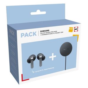 Image : Samsung Buds4 Pro Noir + Pad à induction magnétique 25 W