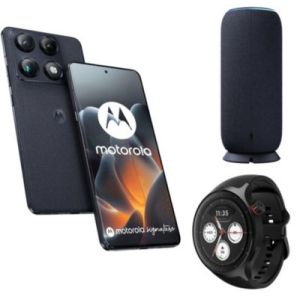 Image : Motorola Signature 5g 512go Bleu + Moto Sound Flow + Watch Noir