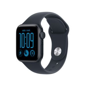 Image : Apple Watch SE 3 GPS 44 mm Minuit / Bleu marine - M/L - MJL94ZR/A