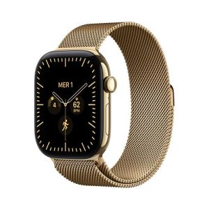 Image : Apple Watch Series 12 GPS + Cellular 46 mm titane Or radieux - S/M - MJGU4ZR/A