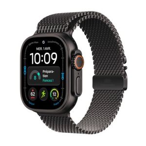 Image : Apple Watch Ultra 4 GPS + Cellular 49 mm titane Noir - L - MJAX4QF/A