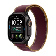 Apple Watch Ultra 4 GPS + Cellular 49 mm titane Noir avec Boucle Trail Bordeaux - S/M - MJC34QF/A