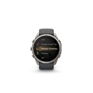 Image : GARMIN Fenix 9 Pro InReach 51 mm Argent avec bracelet Noir