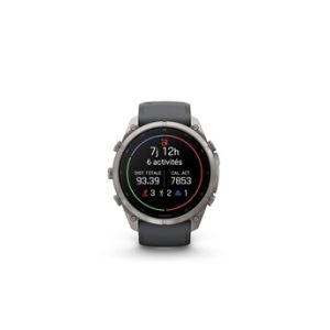 Image : GARMIN Fenix 9 Pro 51 mm Argent avec bracelet Noir