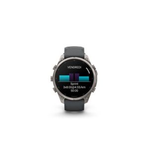 Image : GARMIN Fenix 9 Pro 47 mm Argent avec bracelet Noir