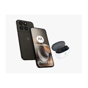 Image : MOTOROLA Moto G77 256 Go Noir + Ecouteurs Buds 2 Noir Olive
