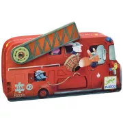 Djeco Le camion de pompier - Puzzle 16 pièces