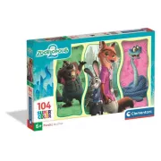 Clementoni Zootopie 2 - Puzzle 104 pièces