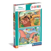 Clementoni Disney Classic - Set de 2 puzzles 20 pièces