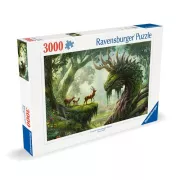 Ravensburger Le réveil du dragon de la forêt - Puzzle 3000 pièces