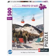 Nathan Les Alpes par Paul Fuentes - Puzzle 500 pièces