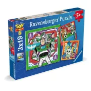 Ravensburger Toy Story 5 Mission - Puzzles 3 x 49 pièces