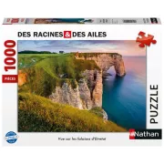 Nathan Vue sur les falaises d'Etretat Des racines et des ailes - Puzzle 1000 pièces