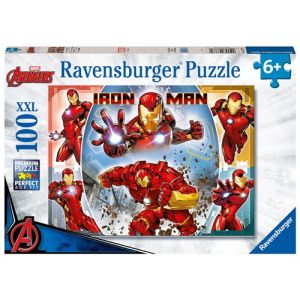 Image : Ravensburger Marvel Avengers Le Puissant Iron Man - Puzzle 100 pièces XXL
